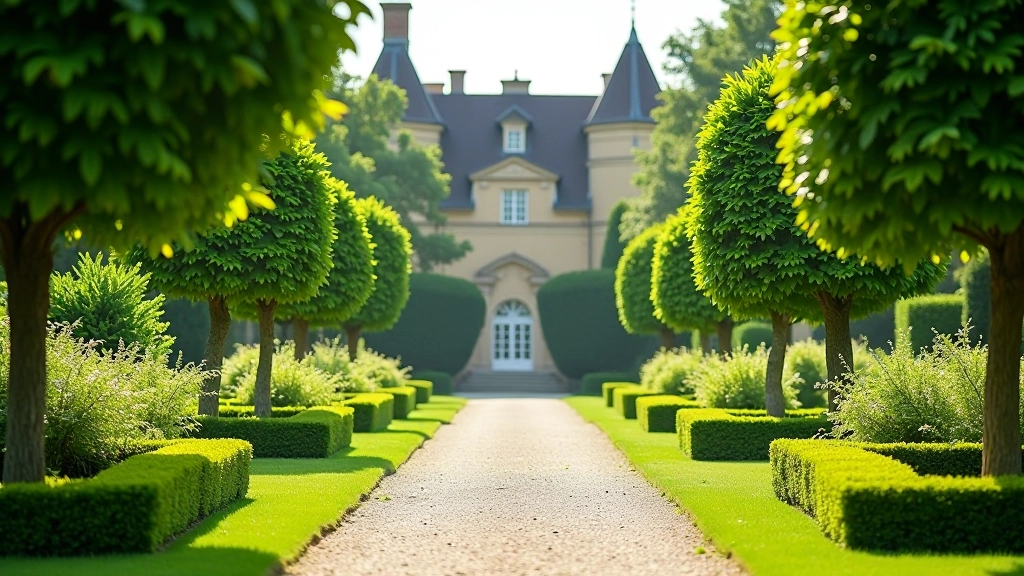 The elegant Mežotne Manor Park with its well-maintained gardens and historical buildings